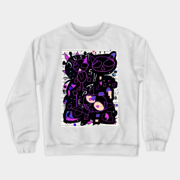 NIght In The Woods Shapes Crewneck Sweatshirt by katmargoli